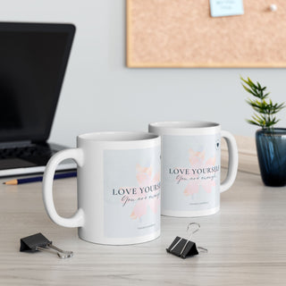 Embrace Self-Love with Our Premium Ceramic Coffee Mug - BPA & Lead-Free, Perfect for Tea, Coffee & Cocoa Lovers