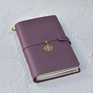 100% Genuine Leather Journal Refillable Travel Notebook Retro DIY Handmade Diary Sketchbook School Office Gift Customized