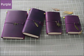 100% Genuine Leather Journal Refillable Travel Notebook Retro DIY Handmade Diary Sketchbook School Office Gift Customized