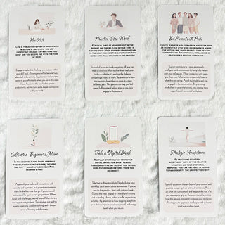 Mindfulness Cards, Mindful Meditation, Gratitude, Kindness, Self Care & Relaxation, Simple Practices for Everyday Life, 12x7cm