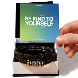 Embrace Self-Love: Men's 'Love You Forever' Bracelet