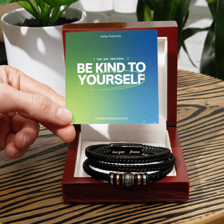 Embrace Self-Love: Men's 'Love You Forever' Bracelet