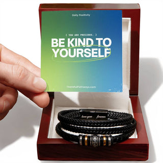 Embrace Self-Love: Men's 'Love You Forever' Bracelet