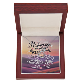 Motherhood Tribute Necklace – Baby Feet in Heart Pendant Gift